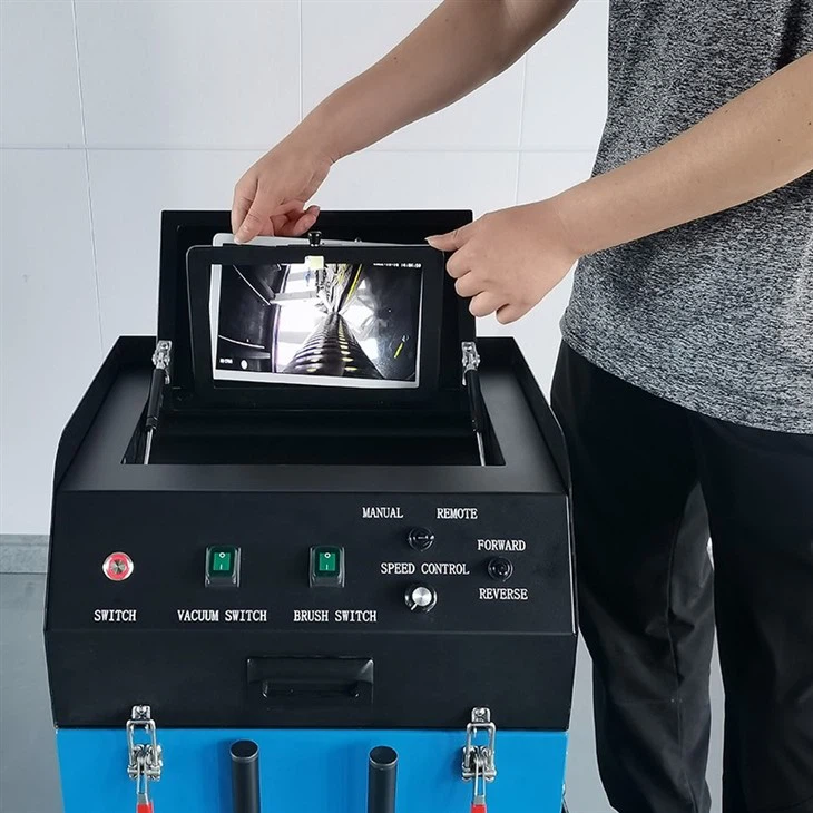 Air Duct Cleaning Machine With Vacuums And Camera For 100-800mm Ducts Cleaning